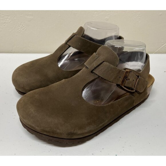 Birkenstock Tokio Womens EU 36 US 5-5.5Regular/Wide Brown Suede Leather Clog
